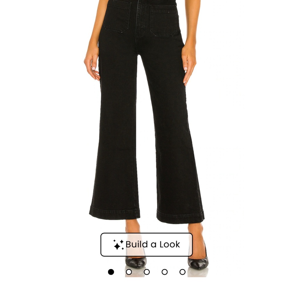 ROLLA'S Black Wide Leg Jeans